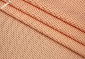 Ткань для занавесок Трикотаж жаккард «Хасир» цвет персиковый