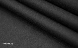 Пальтовая ткань  Пальтовое Сукно Ворсовое цвет черный