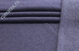 Теплая ткань Футер 3-х нитка петля Качество Пенье цвет джинс