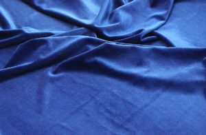 Ткань обивочная  Бархат стрейч цвет синий