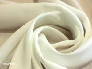 Ткань для шарфа Креп шифон цвет молоко