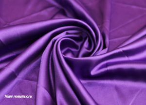 Ткань Шелк Атлас цвет фиолетовый